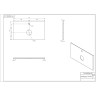 Столешница CERSANIT STONE ENERGY из керамогранита 80x45x2 белый матовый 63853